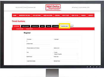Register to Bid